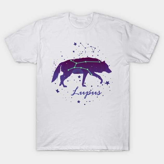 Lupus Constellation T-Shirt by TheUnknown93